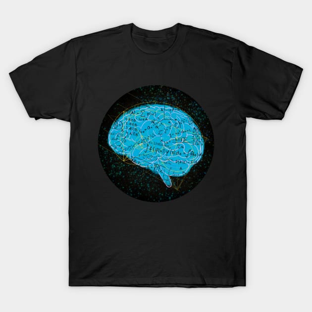 Cosmic Cerebrum T-Shirt by Meowlentine